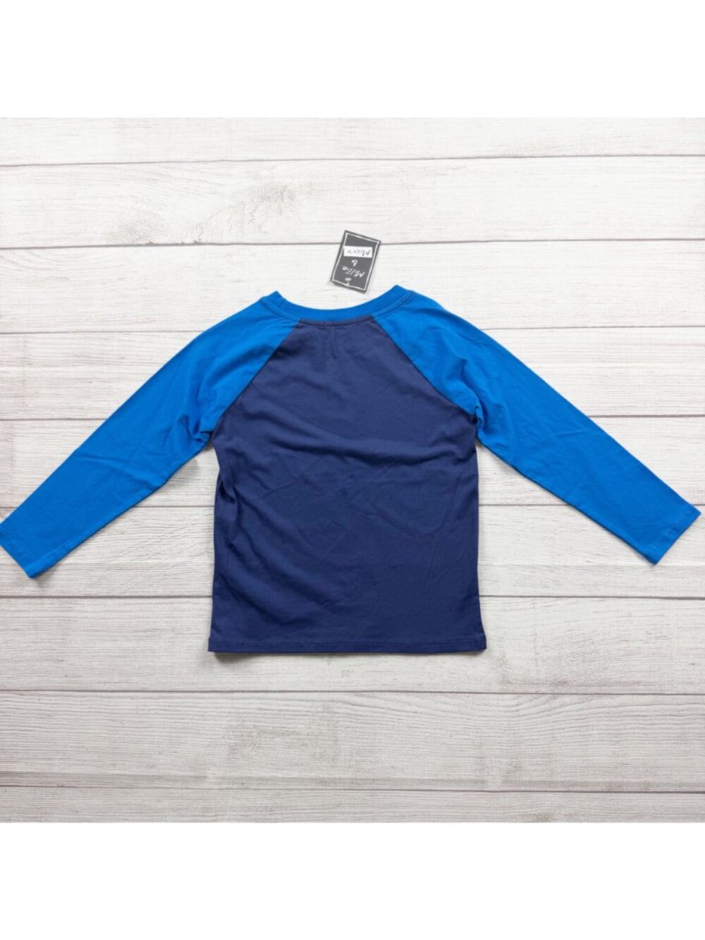 Millie & Maxx Boys Hanukkah Blue Raglan Long Sleeve T-Shirt NWT 4 - Picture 4 of 4